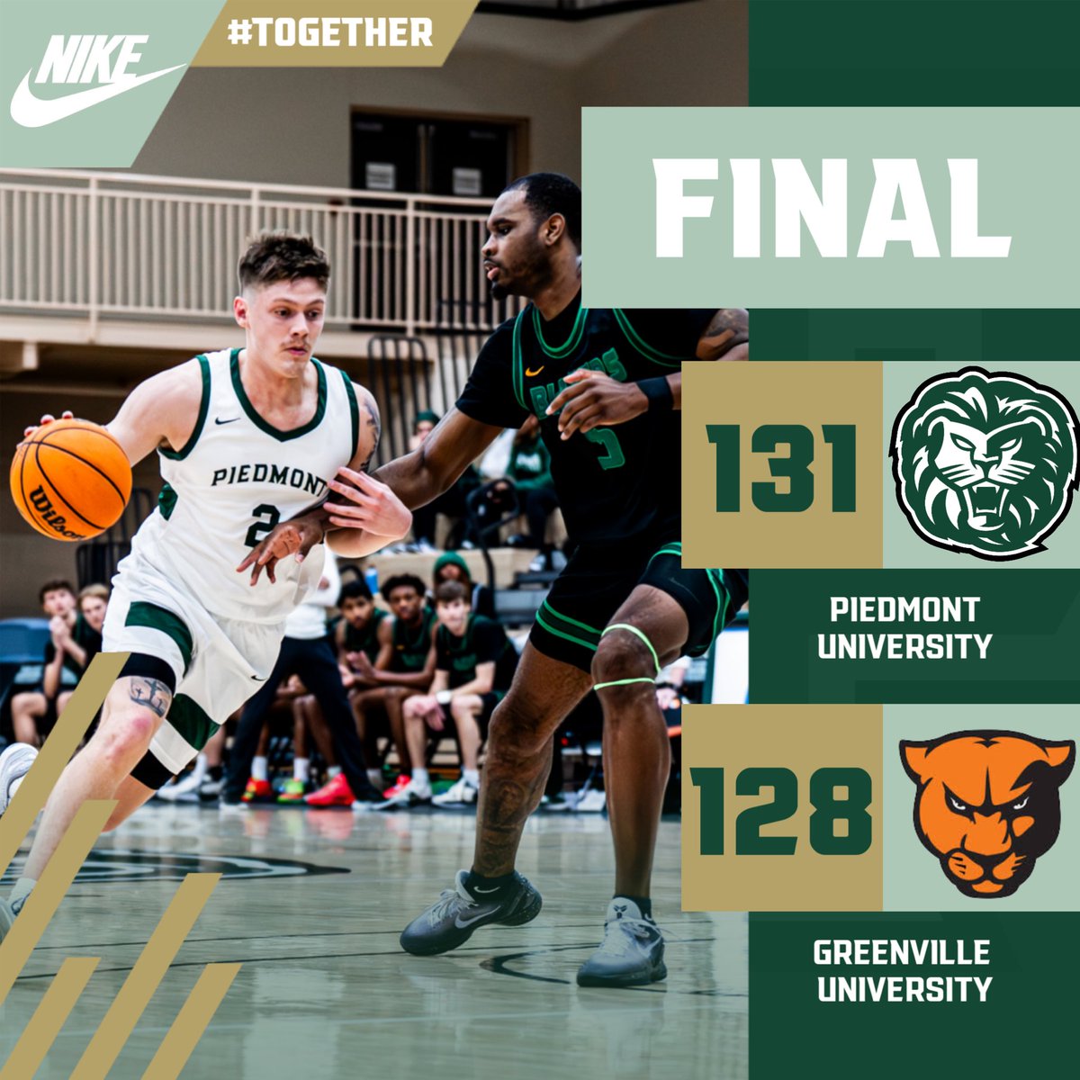 New Piedmont single game scoring record with 1️⃣3️⃣1️⃣ points! 

Final from the opening round of the 84 Lumber Classic. #together