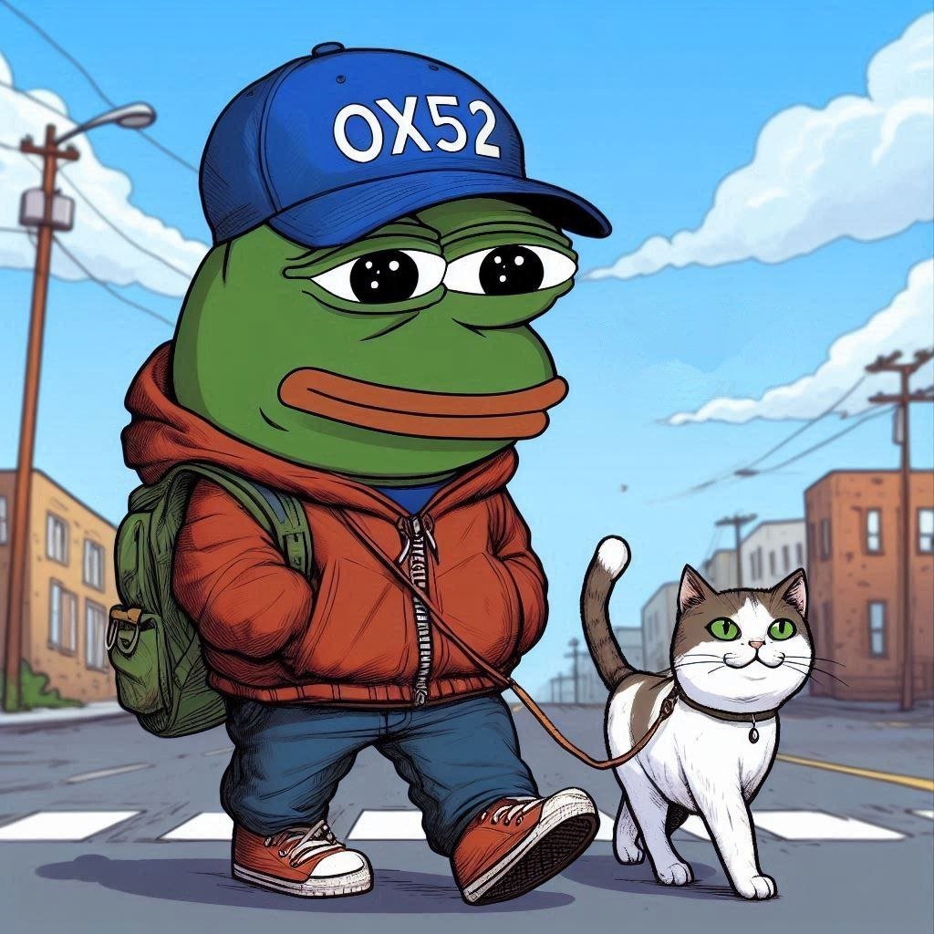 Catwalkin' on an ATH kinda day with my Based $PEPE fam. Feeling grateful. 🙏