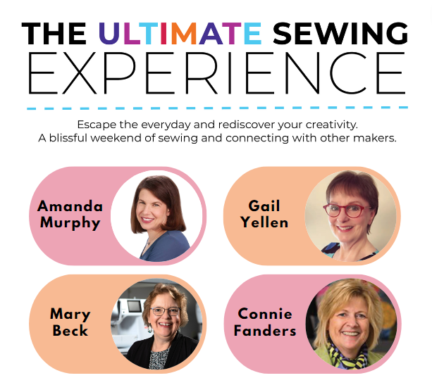 35thAvenueSew's tweet image. It's almost time for the Ultimate Sewing Experience!  Attend all 3 days for workshops or just sign up for Saturday's lectures and demos - you're sure to have a blast!

Register today at tinyurl.com/3uskahyv

#sewing #quilting #serging #embroidery #amandamurphy #gailyellen