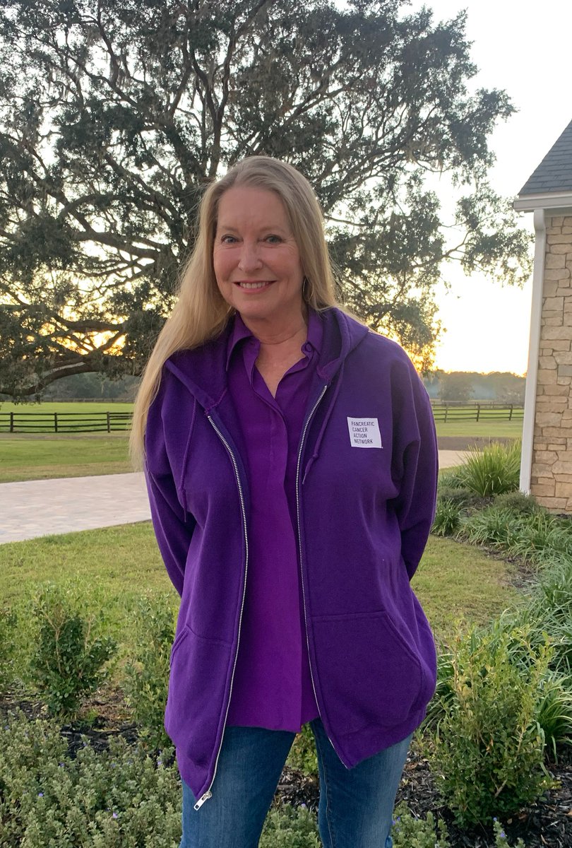Getting my purple-on today. It's @WorldPancreatic Cancer Day. @pancan.org Look for early detection. #livethrive Wishing you the best. <a href="/PanCAN/">PanCAN</a>