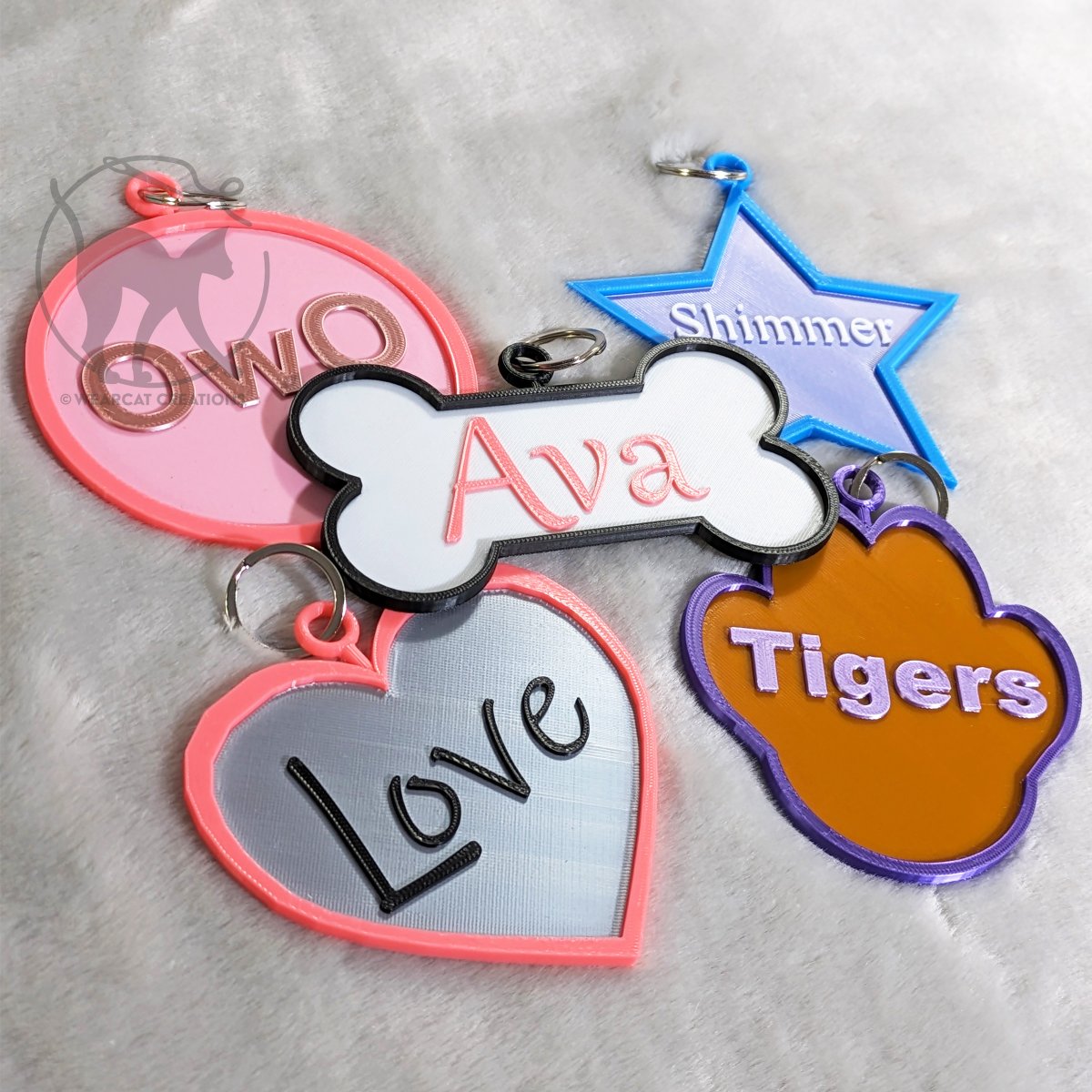 WearCreations's tweet photo. Happy pre-holiday sales - Everything in our shop is currently 50% off!! Been wanting a new tag to show off your fursona? A matching collar to go with it? Fursuit headbases? 

https://t.co/ilZpnqA6aN https://t.co/4ylYz36mqh