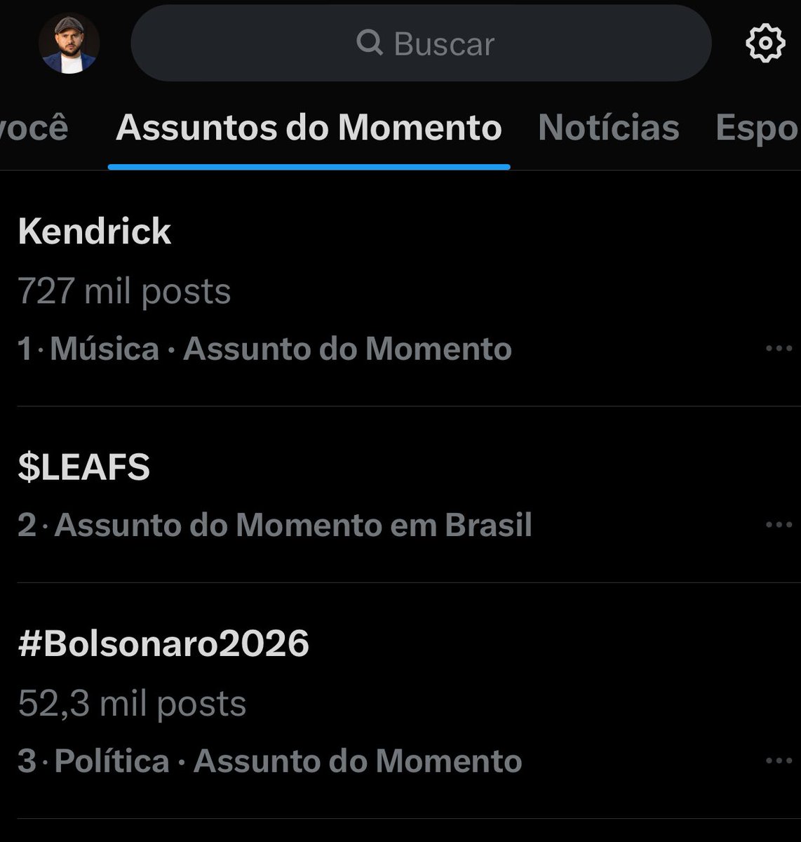 pedroponciobr's tweet photo. Acho que conseguimos o Top 1

Vamos #Bolsonaro2026 🇧🇷🚀 https://t.co/av2pquJ0Qd