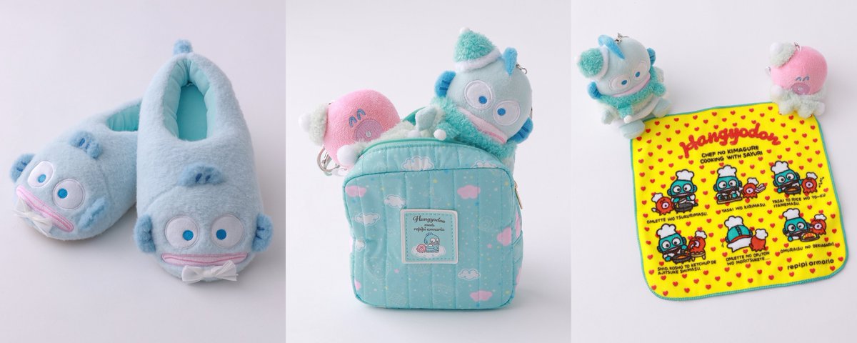 ／
📢11/29(金)から発売⚠️
⋐「ハンギョドン×repipi armario」コラボグッズ ⋑
＼

and ST（アンドエスティ）とのコラボグッズ第4弾🌟
「repipi armario」からはハンギョドングッズ（全9型）が登場🎊💙🐟
トレーナーや、冬らしくふわモコなグッズにも注目💭