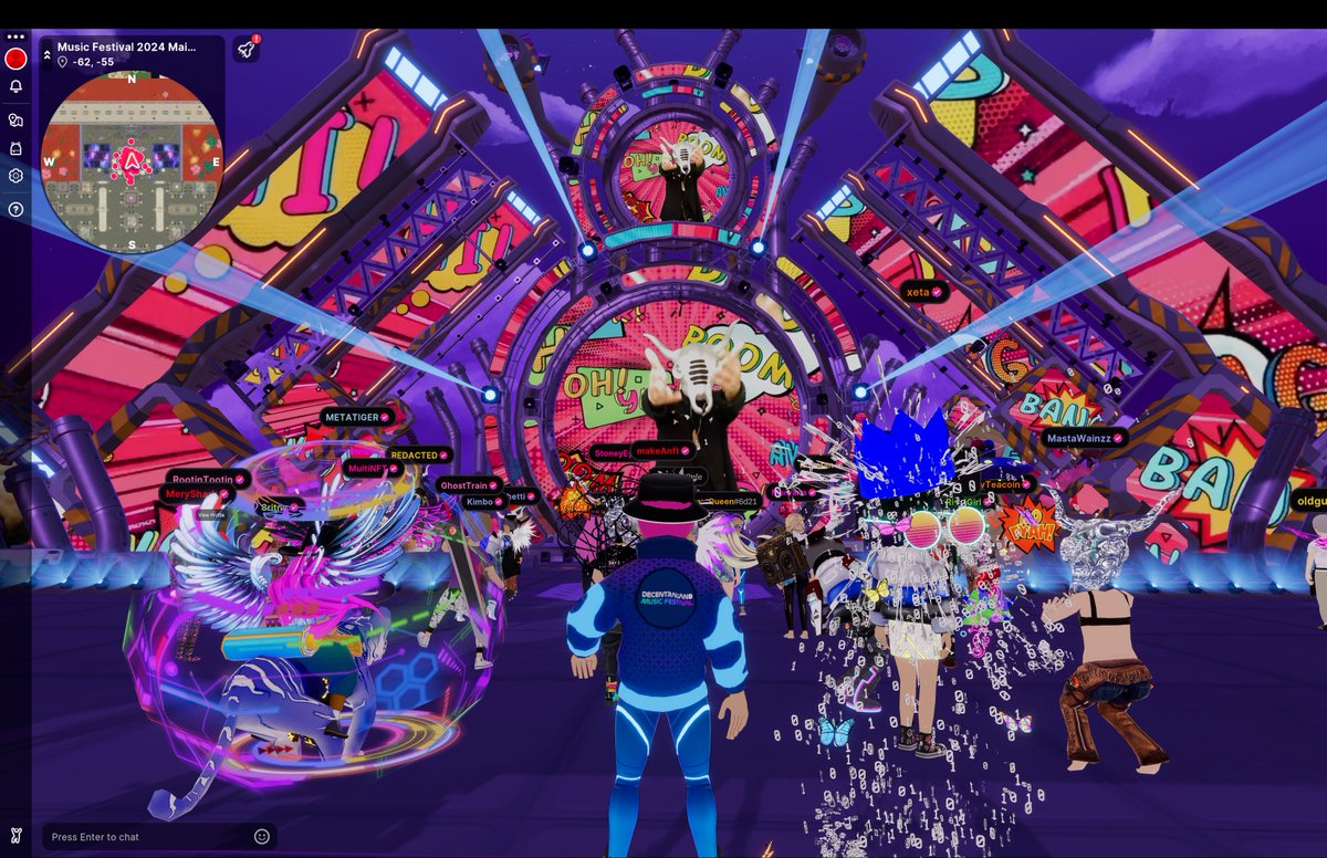 One of my Favorite Web3 artist <a href="/bufalomusic/">Bufalo / bufalomusic.eth</a> is live now for the <a href="/decentraland/">Decentraland</a> Music Festival LFGGGGGG!!!! COME VIB FAM THIS IS INSANE!