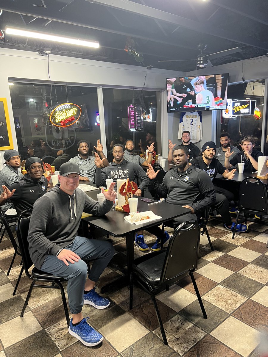 McNeeseFB's tweet image. Final week of Cowboys in the community🤠

#GeauxPokes | #WeDat