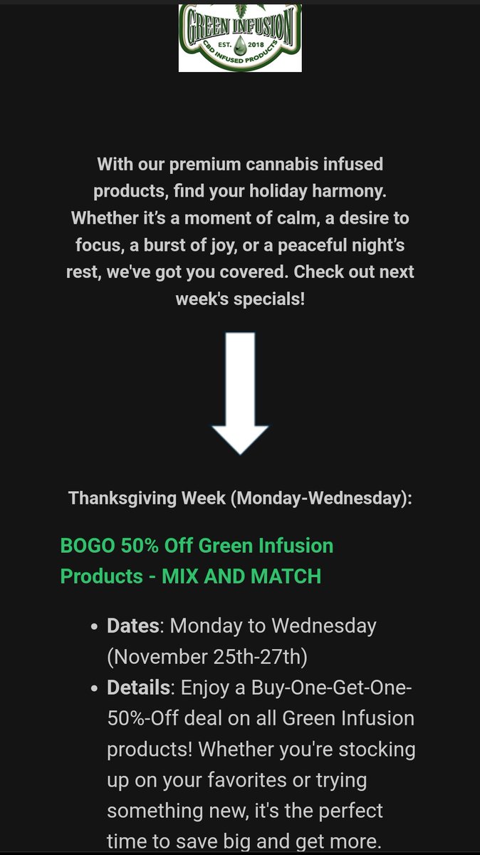 Greeninfusion's tweet photo. #Thanksgiving #BlackFriday #smallbusinesssaturday #sale
Dive in to these great deals!
https://t.co/cqLzS4ZMxC https://t.co/fgqkPmpdRe