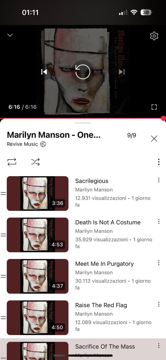 ImmaIava's tweet photo. Questo 2024 ci ha offerto degli spunti musicali davvero ricchi e potenti.
Questo ritorno alle origini di Manson lascia prevedere un Capitolo secondo ancora più pungente e partecipato.
Vorrei conoscere il parere dei fan di Manson su questo nuovo album.
Che mi dite?
#MarilynManson https://t.co/moASXdNC2z
