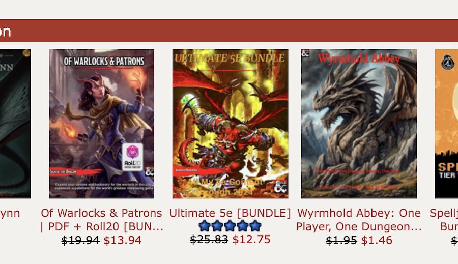 JoevMorr's tweet image. Thanks and hi all

Need a D&amp;amp;D gift for the holiday? 

This bundle contains all kinds of D&amp;amp;D content 

Best selling adventures, subclasses and more 

dmsguild.com/m/product/4911…