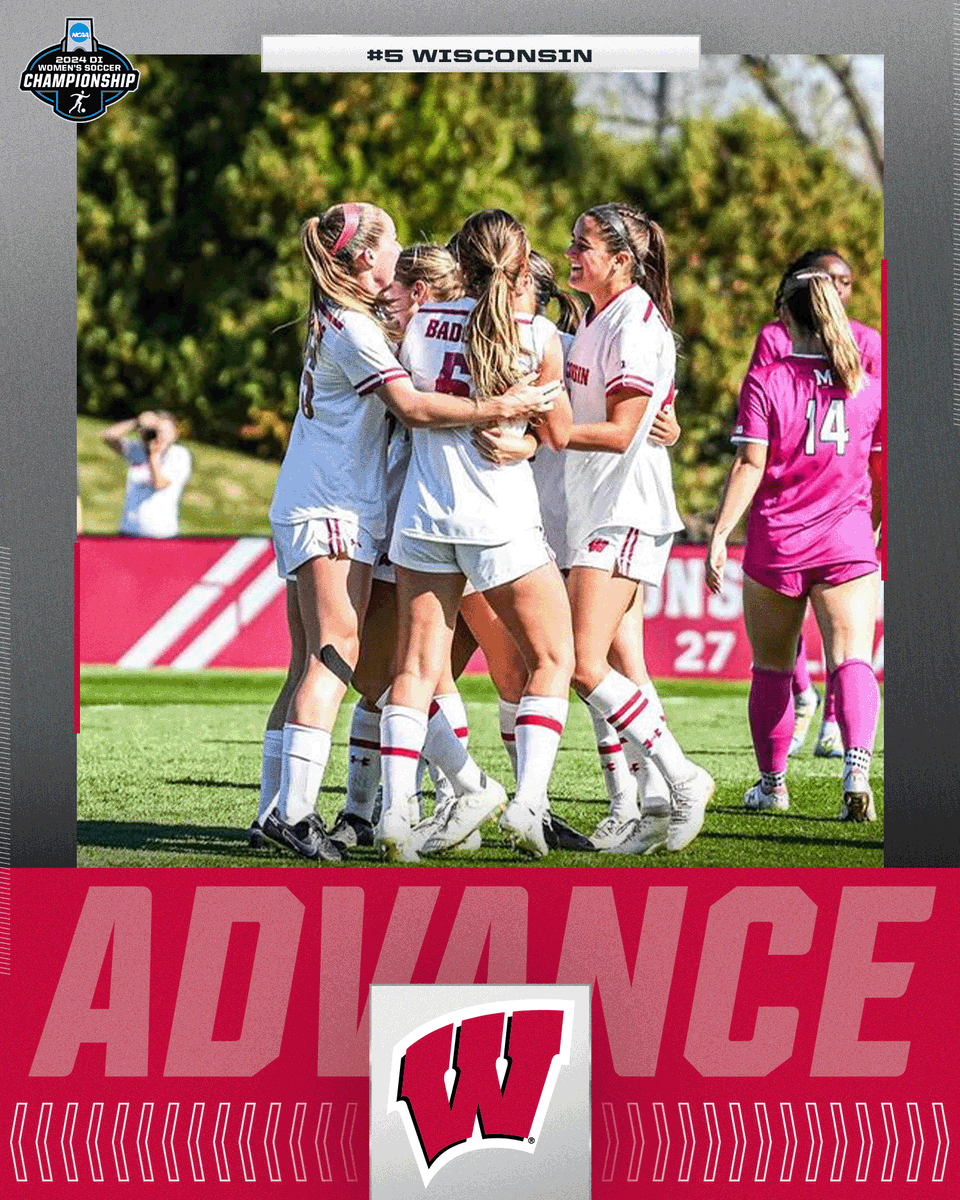 BADGERS ON TO THE NEXT 👏

(5) <a href="/BadgerWSoccer/">Wisconsin Women’s Soccer</a> defeats (4) Virginia, 4-2 in PKs, to advance to the next round of the 2024 NCAA Women’s Soccer Tournament.   

#NCAASoccer