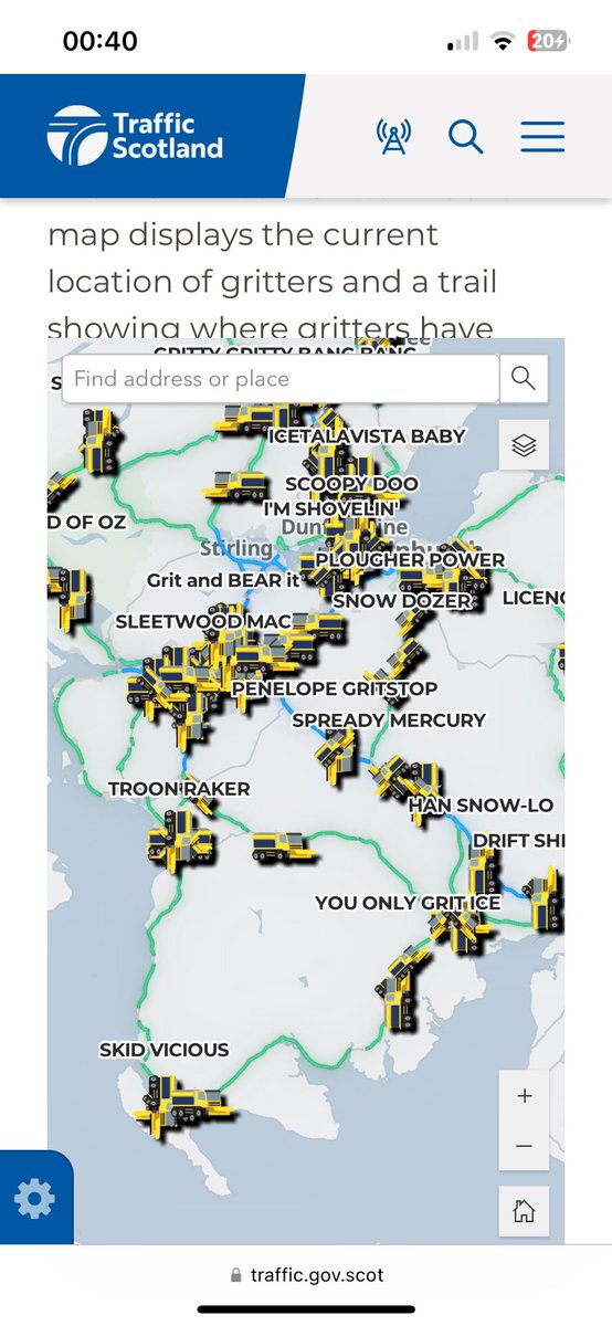 The names on the gritter tracker have absolutely made my night #StormBert traffic.gov.scot/gritter-tracker stay safe everyone