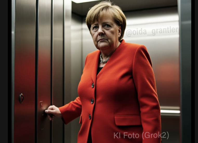 oida_grantler's tweet photo. Angela Merkel steigt zu Dir in den Fahrstuhl. Du hast Zeit für genau eine Frage! Was sagst Du? https://t.co/JFfVRZjwRY