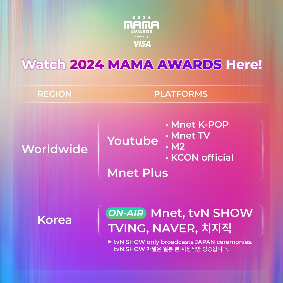2024MAMA] CEREMONY Chapter 2 COMING SOON✨ Check out the live