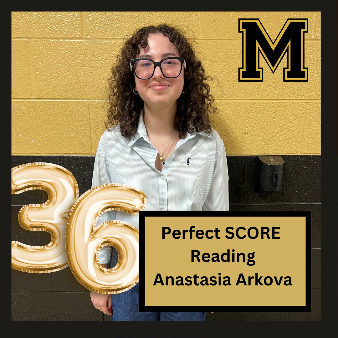 MurrayHSTiger's tweet photo. Wrapping up our last round of shout outs to our Murray Tigers that received perfect scores on sections of the ACT this school year.
Today- Our Tigers that scored a perfect 36 in Reading!
Hats off to you Anastasia Arkova, Kikue Hall, Aiden Farr, and Leah Jenkins.  👊🐅👏 https://t.co/a4flU81bMD