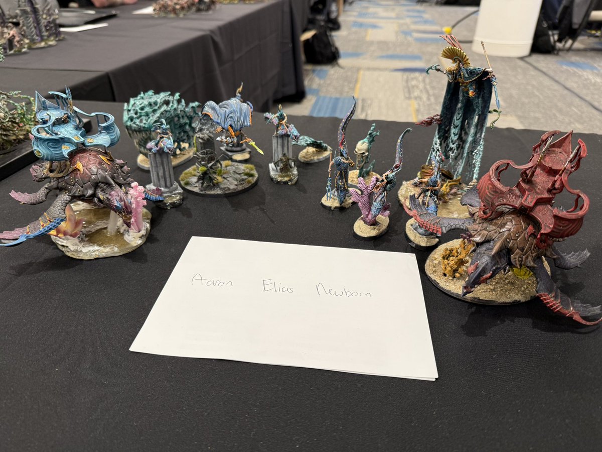 AoSCoach's tweet photo. AoS Best Painted nominations at the World Championships of Warhammer #WarhammerCommunity #ageofsigmar https://t.co/phDiVYkj2s