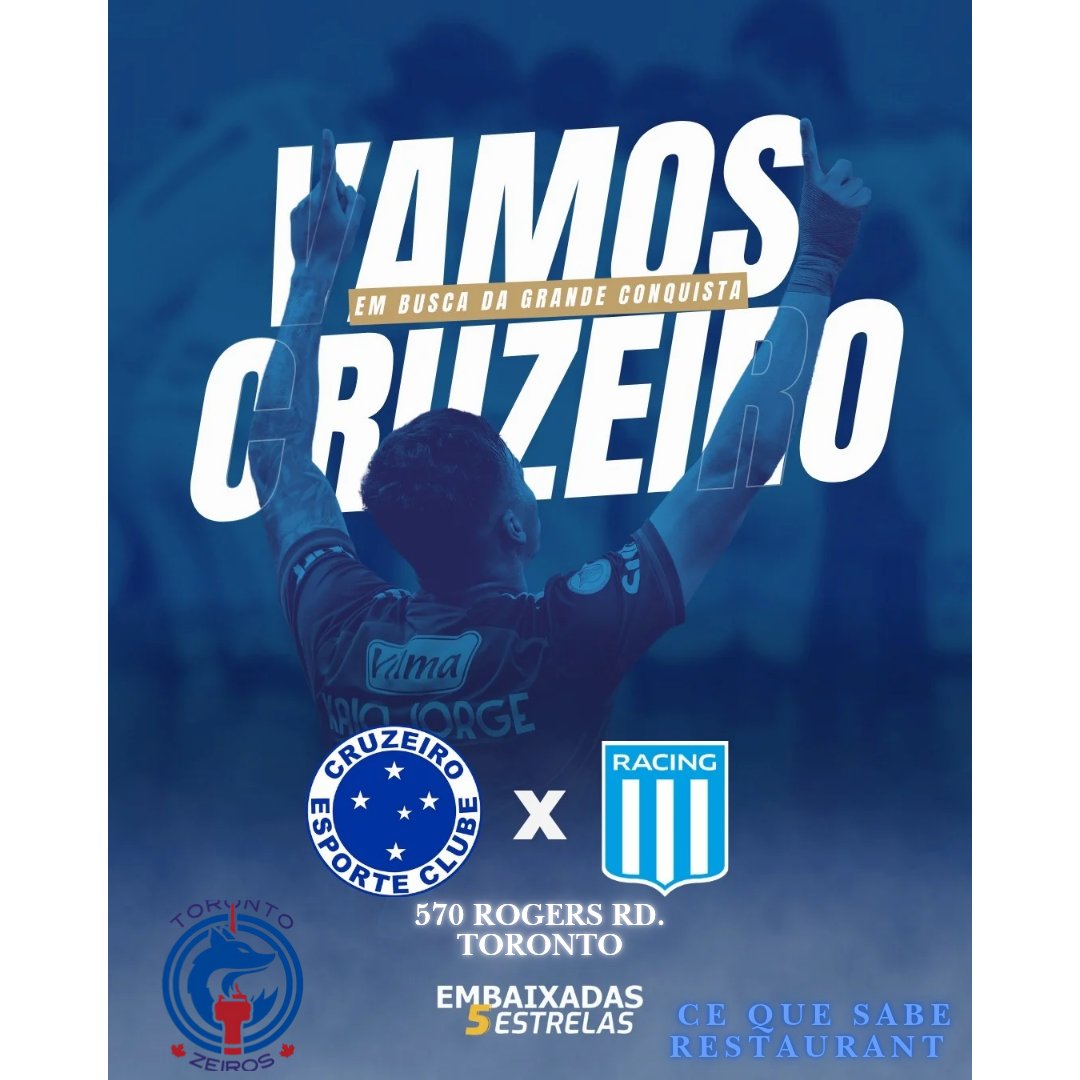 TorontoZeiros's tweet photo. Vamos #Cruzeiro vamos #Toronto  vamos #Canada la grand conquista 🇨🇦 https://t.co/WTSrnYKi2y