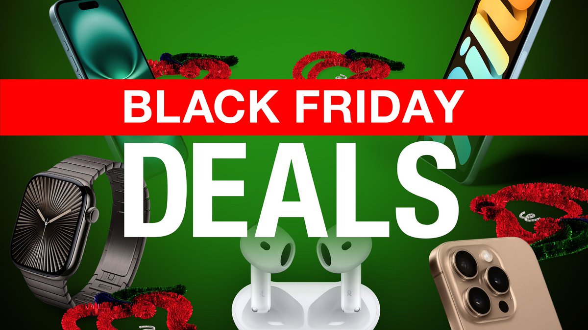 MACINASNAP's tweet photo. 🔥Apple Black Friday Deals Available Now: AirPods, iPads, and More 
https://t.co/qqrVcg32Pv https://t.co/RnrzlW0cui