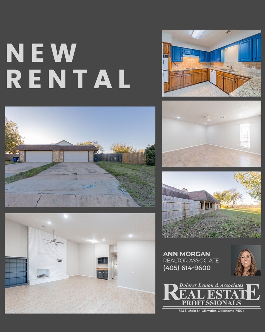 DoloresEstate's tweet photo. 🏡 New Rental Alert from Ann!

Spacious 3-bedroom, 2-bath duplex located on a quiet cul-de-sac in University Estates. Enjoy an open layout with plenty of natural light, a fully fenced backyard, and easy access to OSU, Boomer Lake, and Stillwater Airport.… https://t.co/5JMXQK9Me3 https://t.co/5CEe4YFinY