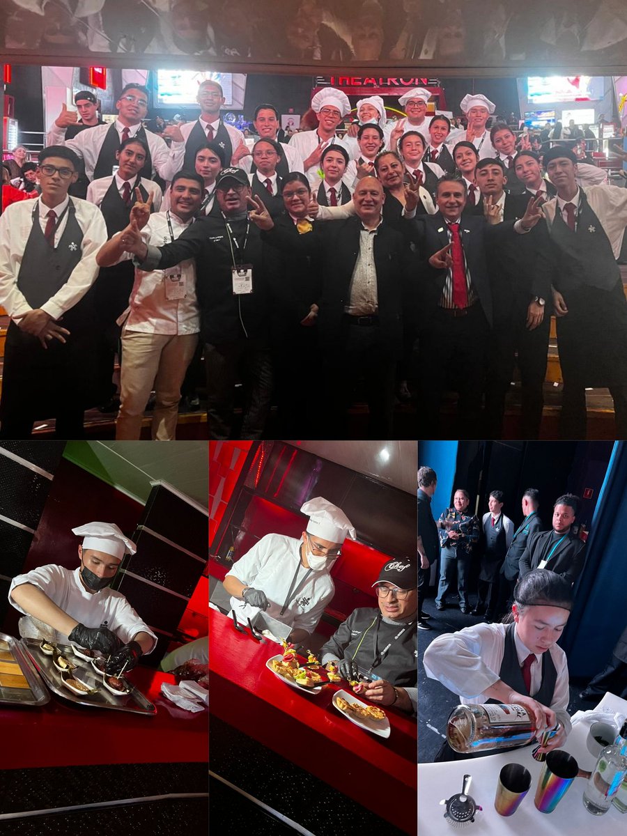 CarlosAGamba's tweet photo. 🗣️ Nuestro talento SENA💚 presente en #ExpoBar2024🍸
Gran participación de los aprendices e instructores en @theatronbogota en el marco de los 
1⃣0⃣ años de @Asobares, demostrando sus habilidades y técnicas en servicio y cocina a los más de 1000 asistentes💪🏻 https://t.co/o9y107E2bU