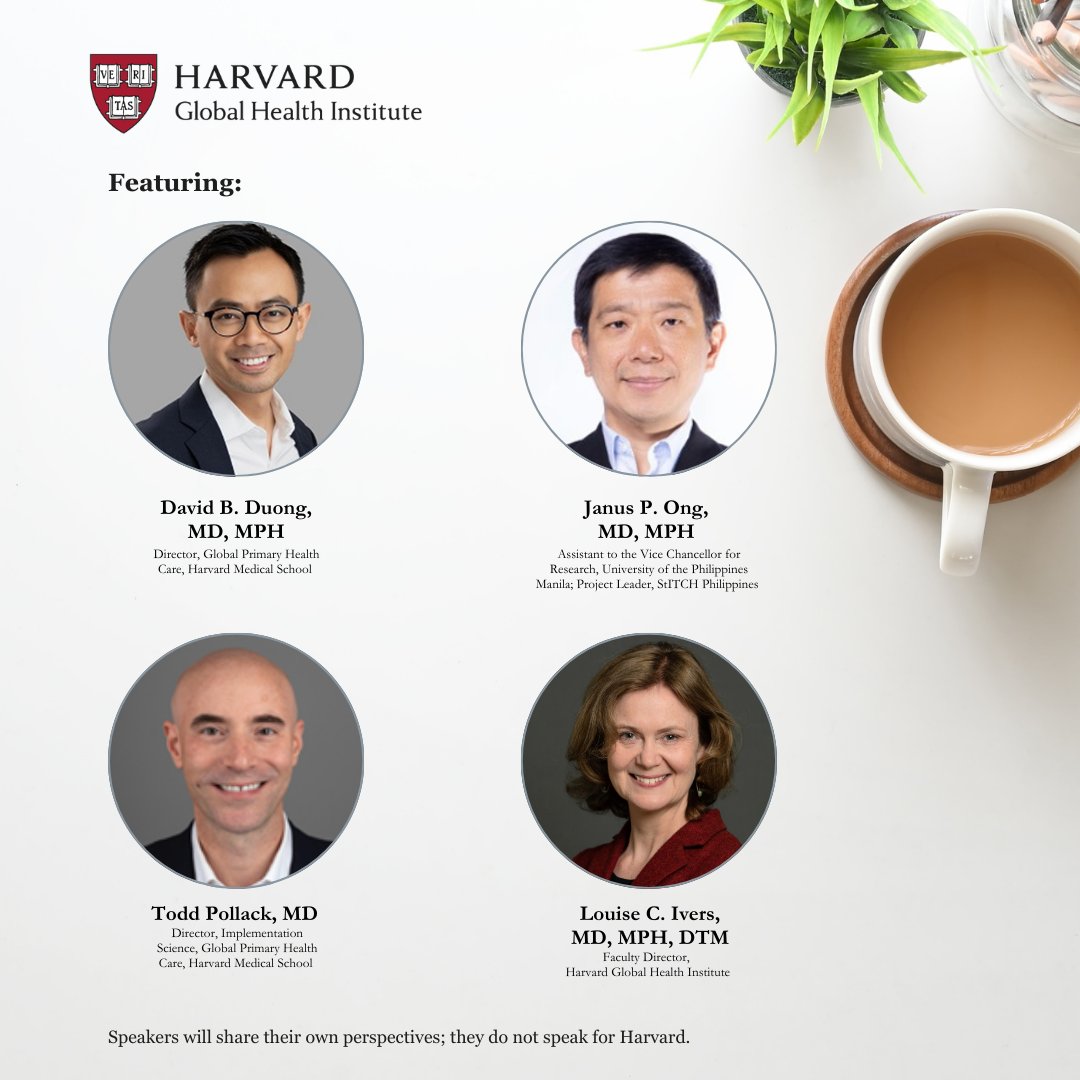 HarvardGH's tweet photo. Join us for A Partnership to Catalyze Hepatitis Elimination in the Philippines and Strengthen Primary Healthcare! 

Featuring: @DrDavidDuong, Janus P. Ong, @toddmpollack, @drlouiseivers 

🔗 Details &amp; register: https://t.co/pTXnlalgHi
📅 December 13, 2024
⏲ 9am- 9:45am ET https://t.co/4iB7ypKfBx