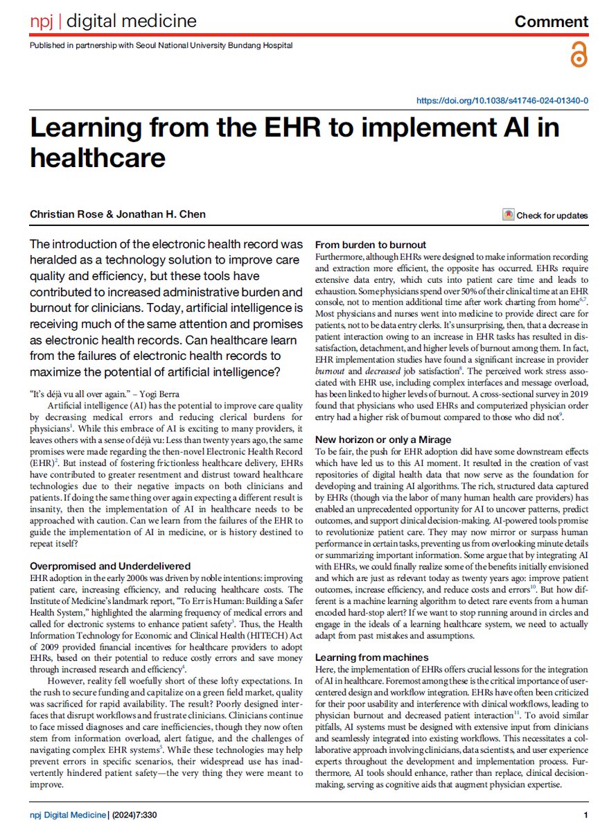 npj Digital Medicine tweet media