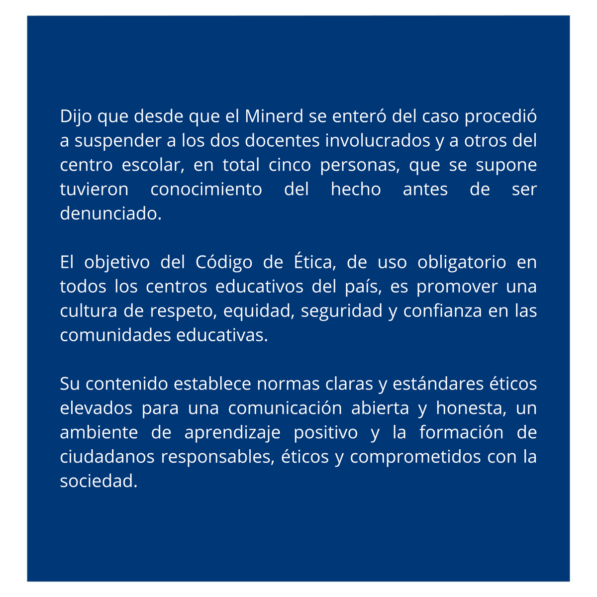 Ministerio Educación RD tweet media