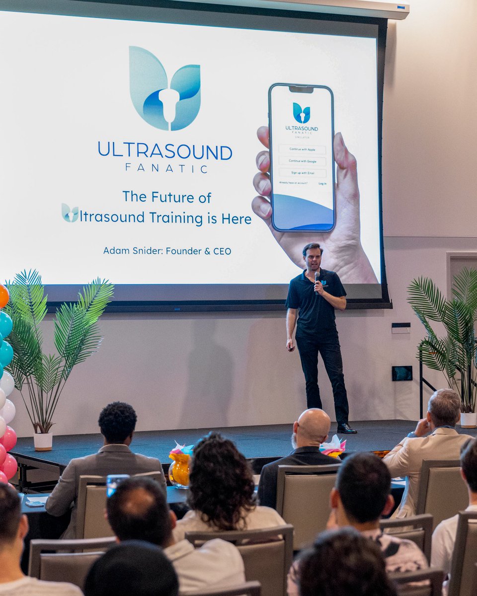 POCUSfanatic's tweet photo. Great energy and innovation at the @eMergeAmericas Startup Roadshow! Excited to share our ultrasound simulation app—here are a few highlights from the event. 

#emergeamericas #ultrasoundfanatic #startup #pocus #ultrasoundsimulation https://t.co/MX2uCw1ifh