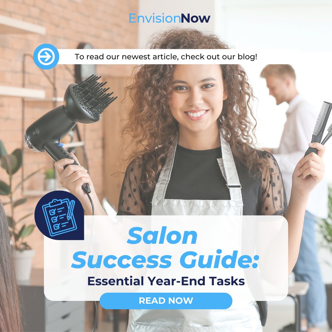 📝 Finish the year strong and start the next one even stronger! 💪 Our newest blog covers the essential tasks every salon owner should check off before the year ends. Ready to wrap up the year like a pro? Click the link to read more! bit.ly/3ARNGxb