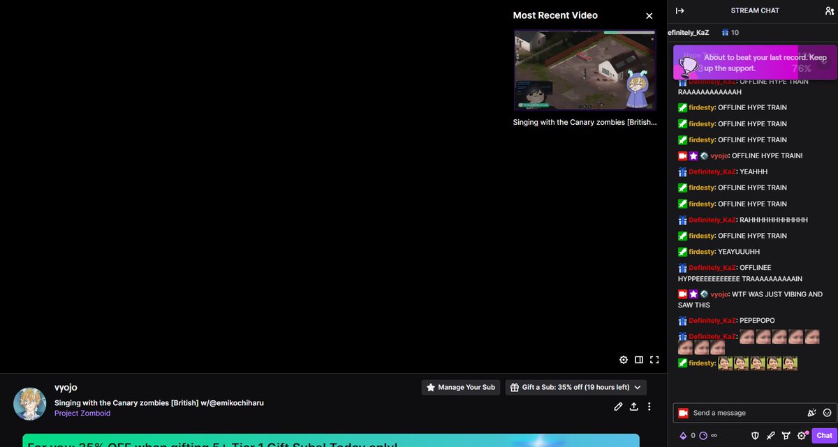 VyojoYT's tweet photo. Was just vibing, playing some games 🐉

Setting up stream AND THIS MANIAC DOES AN OFFLINE HYPE TRAIN

Tysm for the gifted subs and support @imkurokaz and Desty!!!! YOU GUYS ARE INSANE
We are mpw already 15subs out of 50 on the Gremvee Subataton 😭😻

#VtuberSupport #ENVtubers https://t.co/zvPQLtThkc
