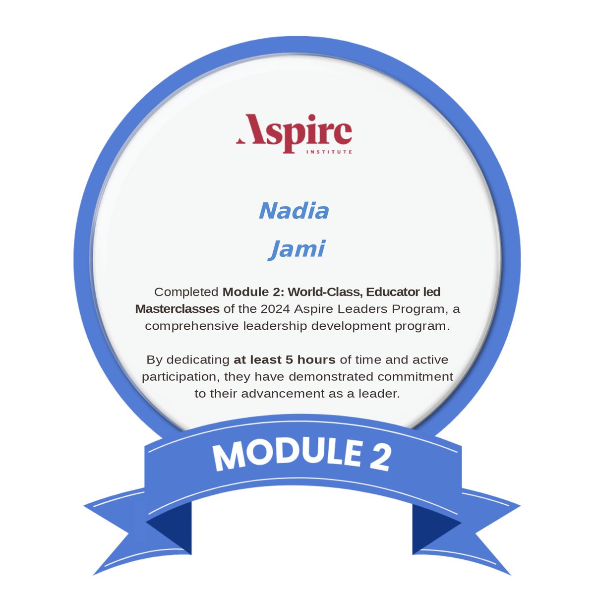 Nadi_Jami's tweet photo. #Graduation of my journey through the 2024 Aspire Leaders Program a Remarkable Milestone Achievement 
A huge thank you to the @aspire_leaders , for their vision and unwavering support that has empowered me to grow as a leader and as a change-maker. ✨♥️🎓
#AspireInspiresFirstGen https://t.co/U0TO9SL5md