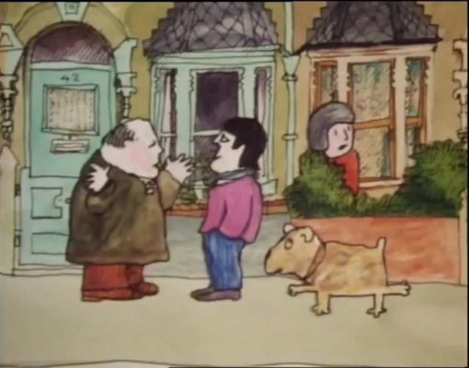 'Have you seen my ruler?
It's this big'.
'Yes mate. My dog ate it'!