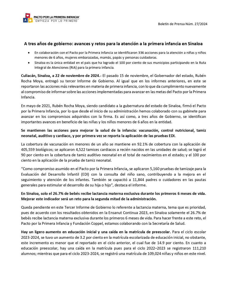 Pacto por la Primera Infancia tweet media