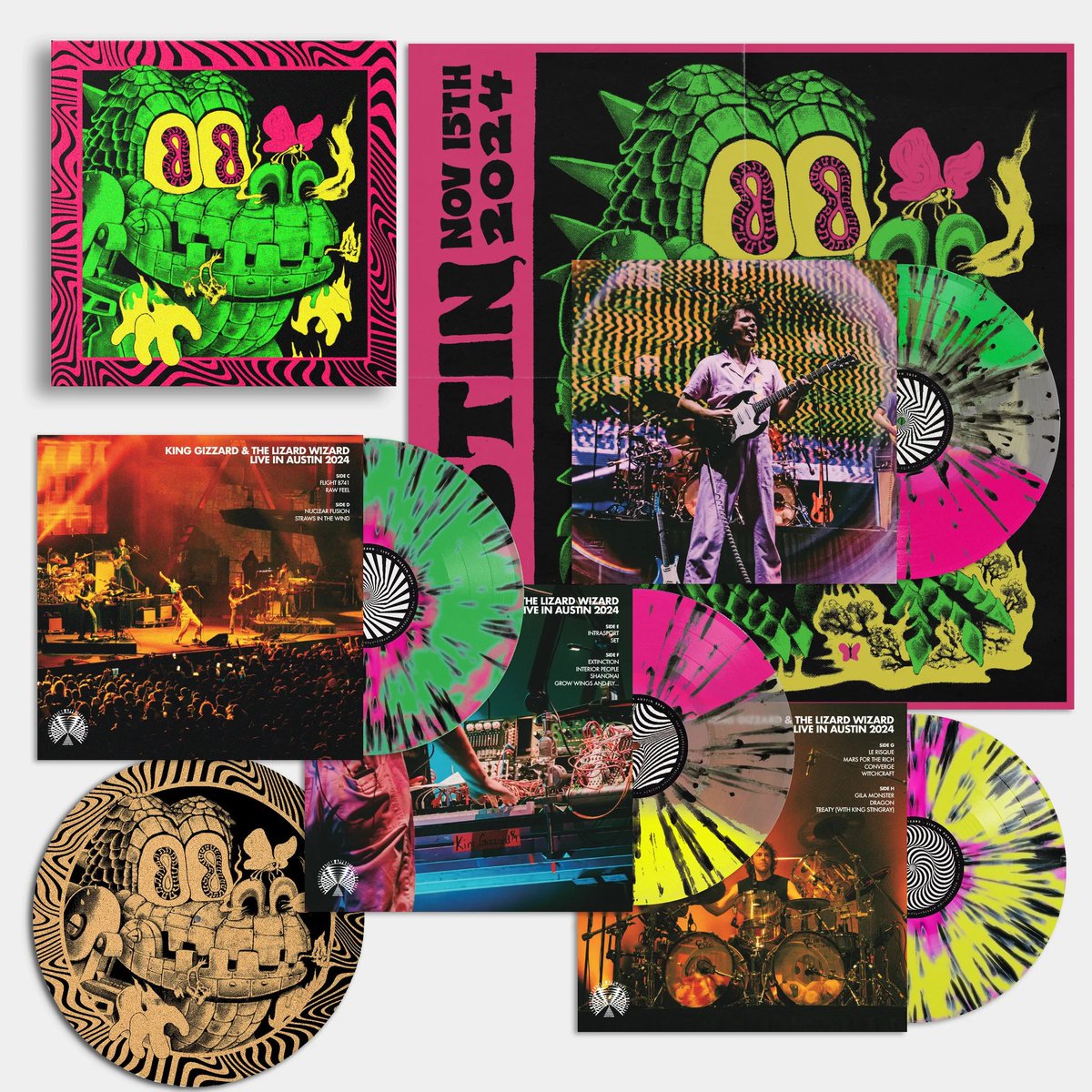 LEVITATION's tweet photo. One of the greatest shows we've ever seen - you know we had to press this one up! We are pleased to present @kinggizzard - Live in Austin '24!!!

Get yours here: https://t.co/tYrRVqIfR5 or enter to win one on our Insta page! https://t.co/gm8PV4ngIh
