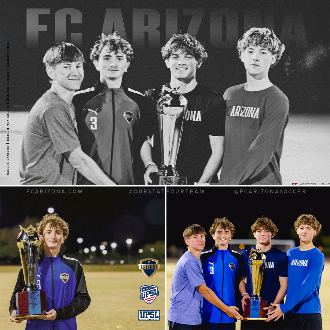 "Big shoutout for our U18/19 ECNL players Maddox Sanford, Charlie Von Miller, Brackin Truman, and Cameron Long. We are so proud to see the growth of our academy players. They currently participate with our semi-professional team and are a really important part of our success." -