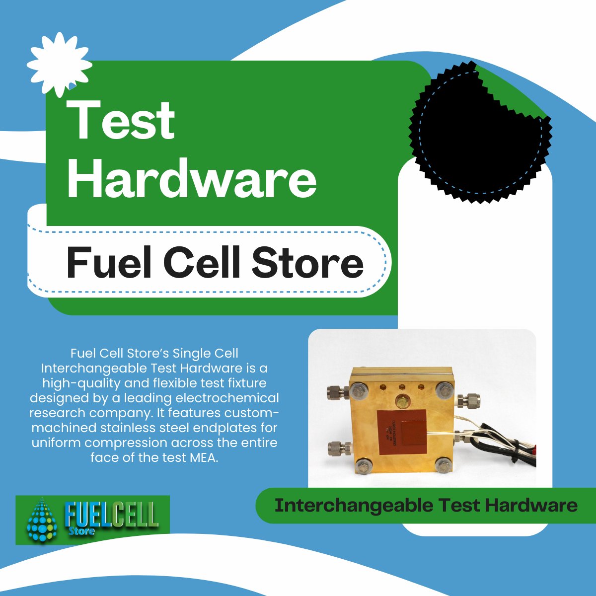 fuelcellstore's tweet image. 🔬 Precision Meets Flexibility!
Our Single Cell Interchangeable Test Hardware is designed for top-tier electrochemical research. Featuring custom-machined steel endplates for uniform compression, it’s built to elevate your testing! 
fuelcellstore.com

#TestHardware