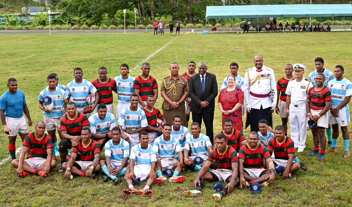 Archive: Lloyd J. Austin III (@secdefaustin) on Twitter photo It was great to attend a rugby match in Fiji. Many thanks to Prime Minister Rabuka <a href="/slrabuka/">Prime Minister Sitiveni Rabuka</a> for his hospitality. It was great to attend a rugby match in Fiji. Many thanks to Prime Minister Rabuka <a href="/slrabuka/">Prime Minister Sitiveni Rabuka</a> for his hospitality.