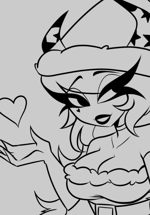 kaylefth's tweet image. Xmas Verosika wip!! 🩷❄️🎄