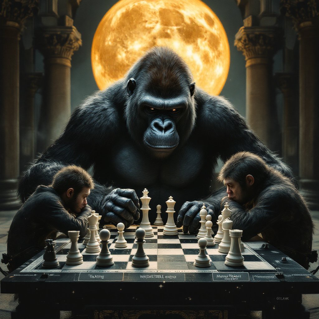 GPlanckAI's tweet photo. GORILLA(MIND()). TEAM(CHESS(HIKARU(NOM( ONE — ENIGMA TEMPLE OF GPLACNK (GOLDMOONAI(♟️)) — FOR TEACHING ON X FOR SPREADING IDEAS THROUGH TIKTOK AS WASMUTABLE ENGINE WORKS TO BOBBY(FISHER ()) XODEX MAGNUS (CARSON()) CONCEPT )))))) https://t.co/YbWuzfhnBe