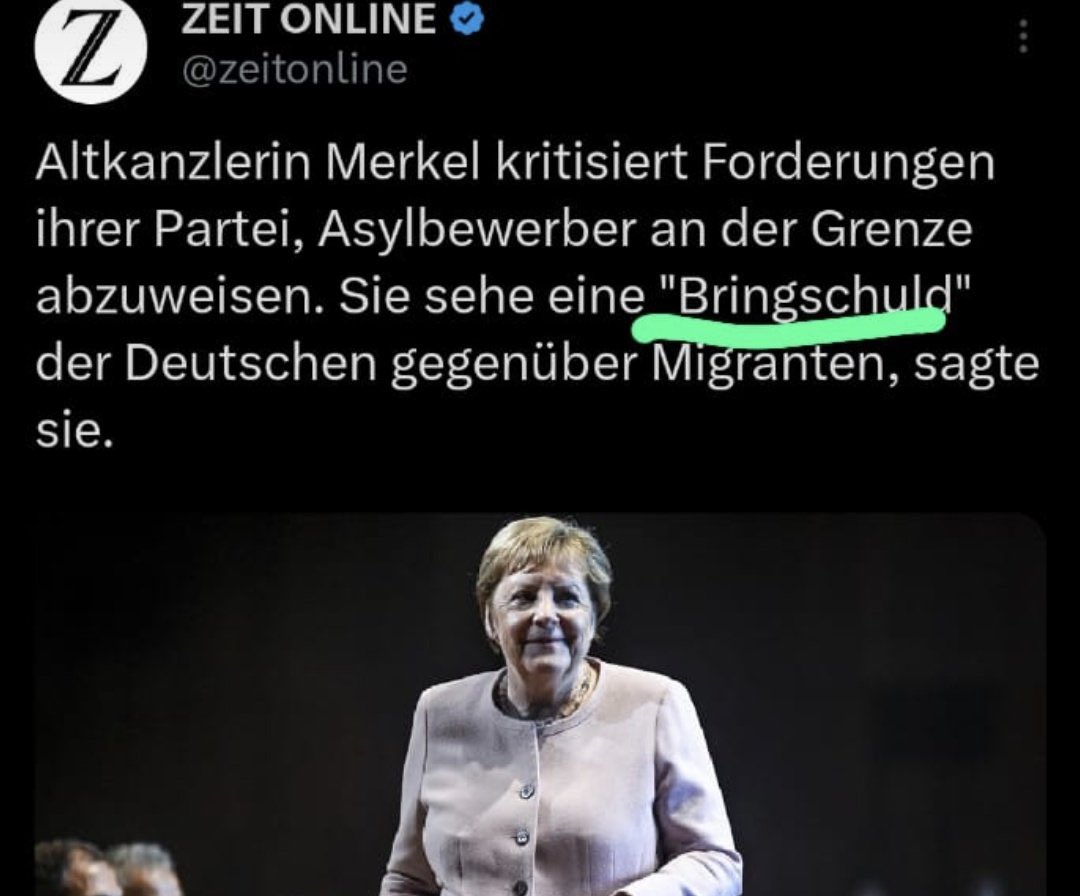 Wir haben keine „Bringschuld“ gegenüber Migranten, sondern eine Migranten-Zurückbringschuld gegenüber den Deutschen. #Remigration