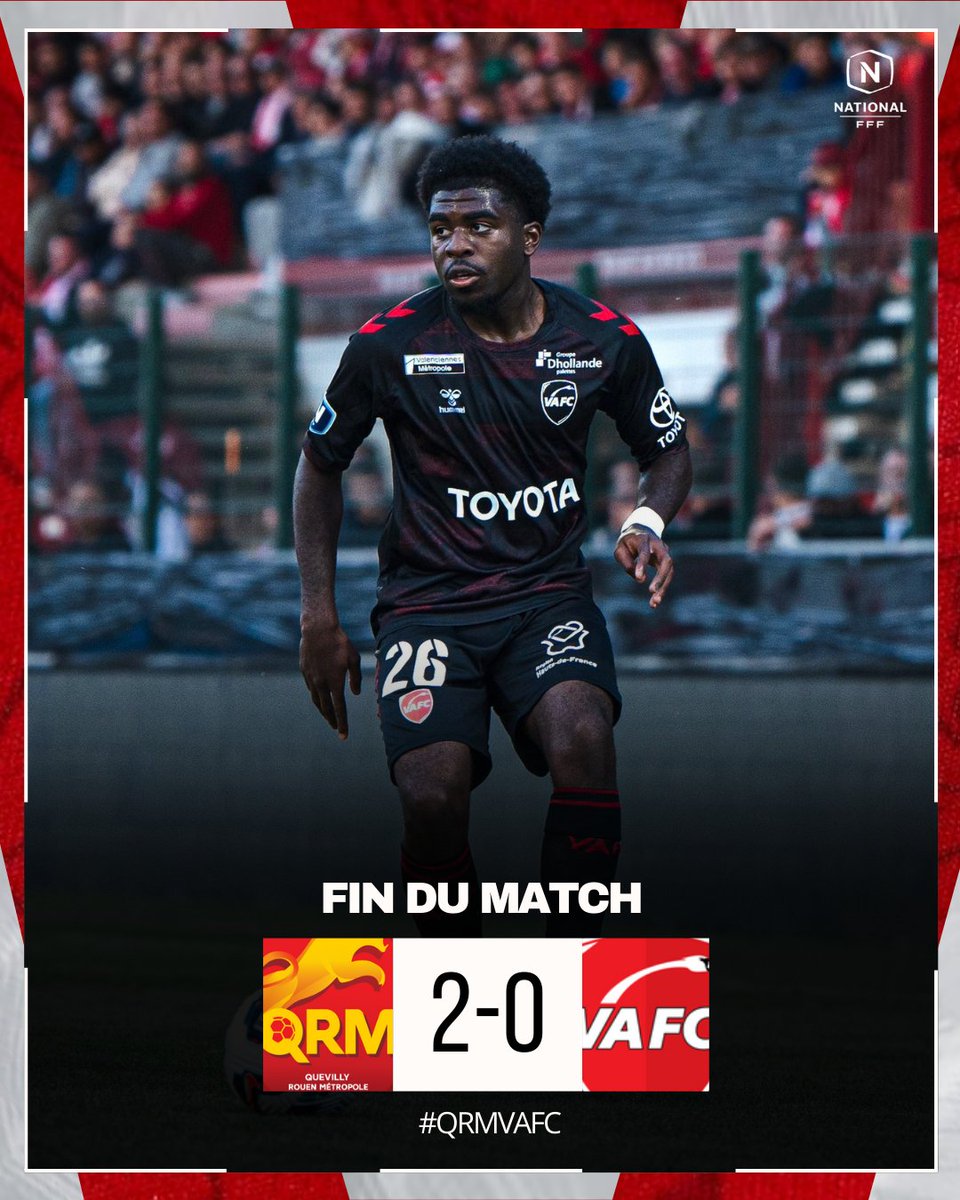 Vafc_fans_'s tweet photo. 𝙁𝙞𝙣 𝙙𝙪 𝙢𝙖𝙩𝙘𝙝 🏁

Rien à dire...

#VAFC | #ALLEZVA https://t.co/TvFFmSd2hh