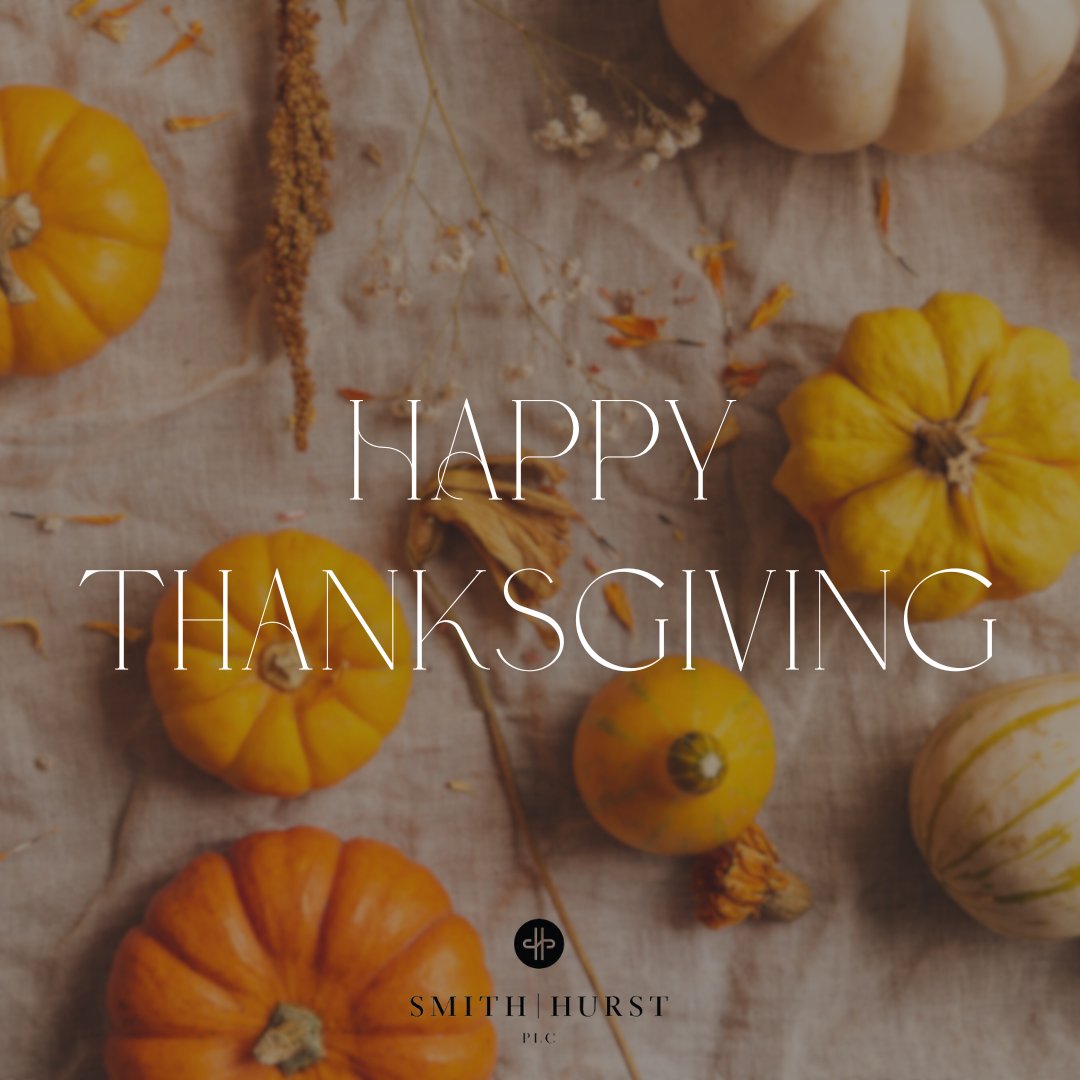 SmithHurst's tweet photo. Happy Thanksgiving from all of us as Smith Hurst! https://t.co/CpgFLzntqr