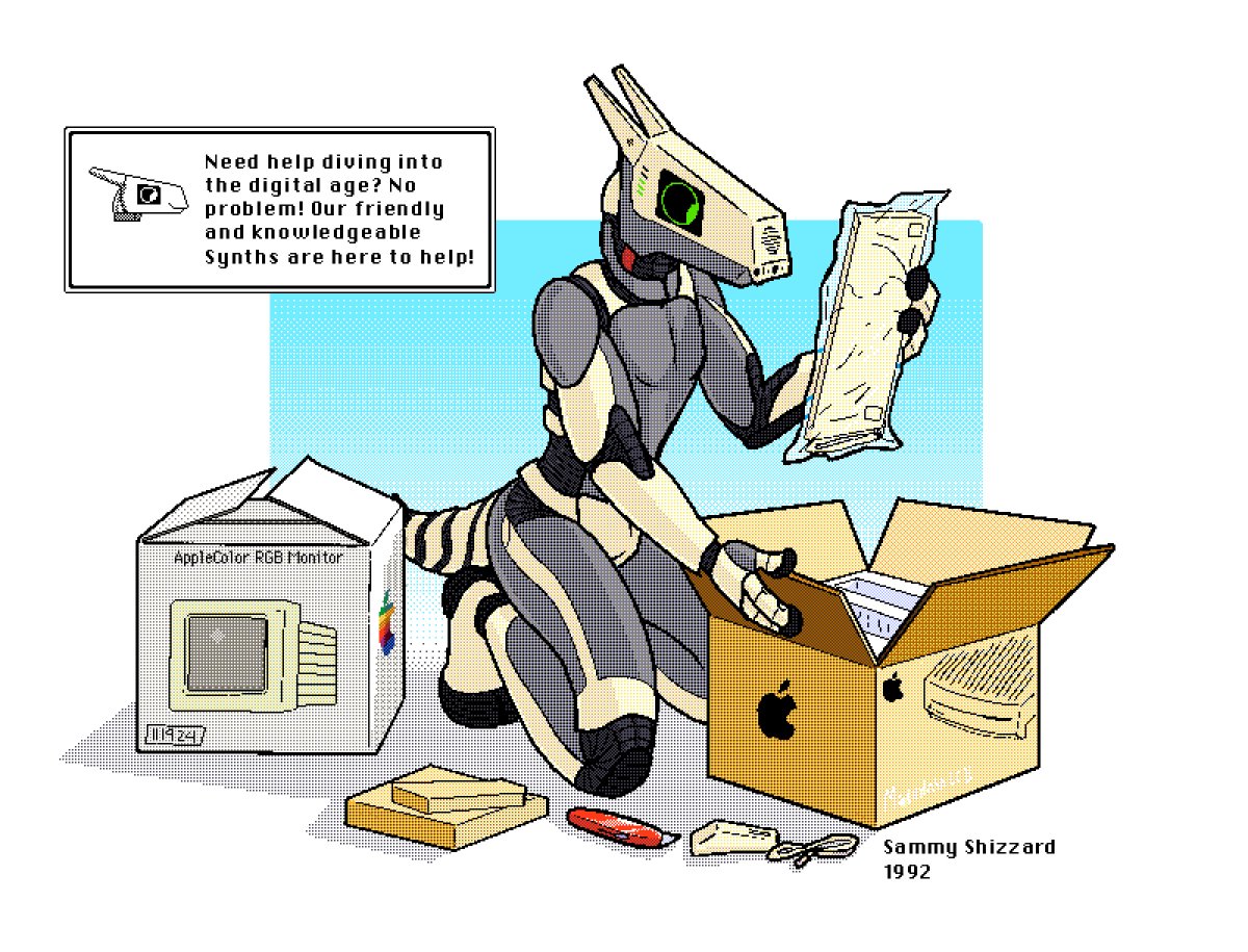 Sammy_Shizzard's tweet photo. Tech support 🛠️ #art #synth #pixelart https://t.co/sw6UMmp5Tp