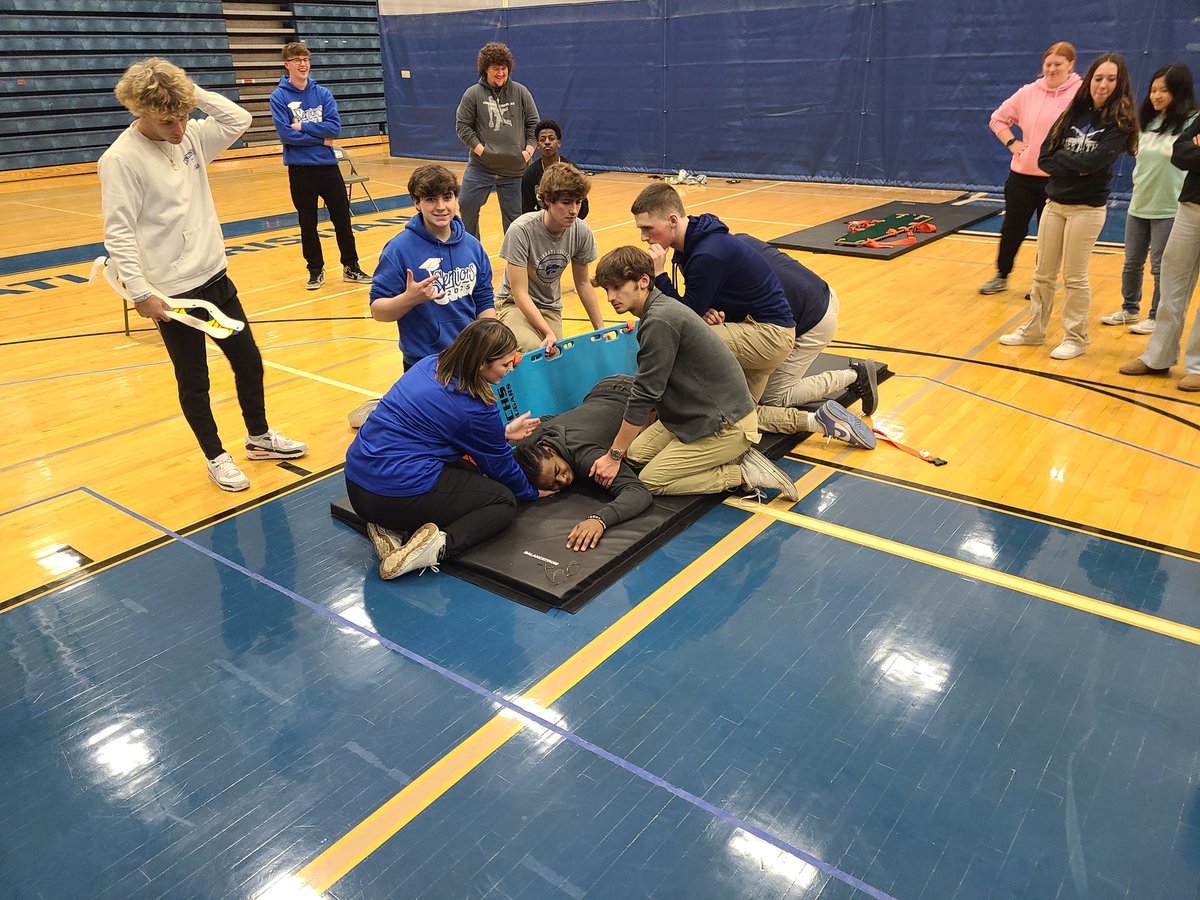 Great day in class to learn emergency care!!
