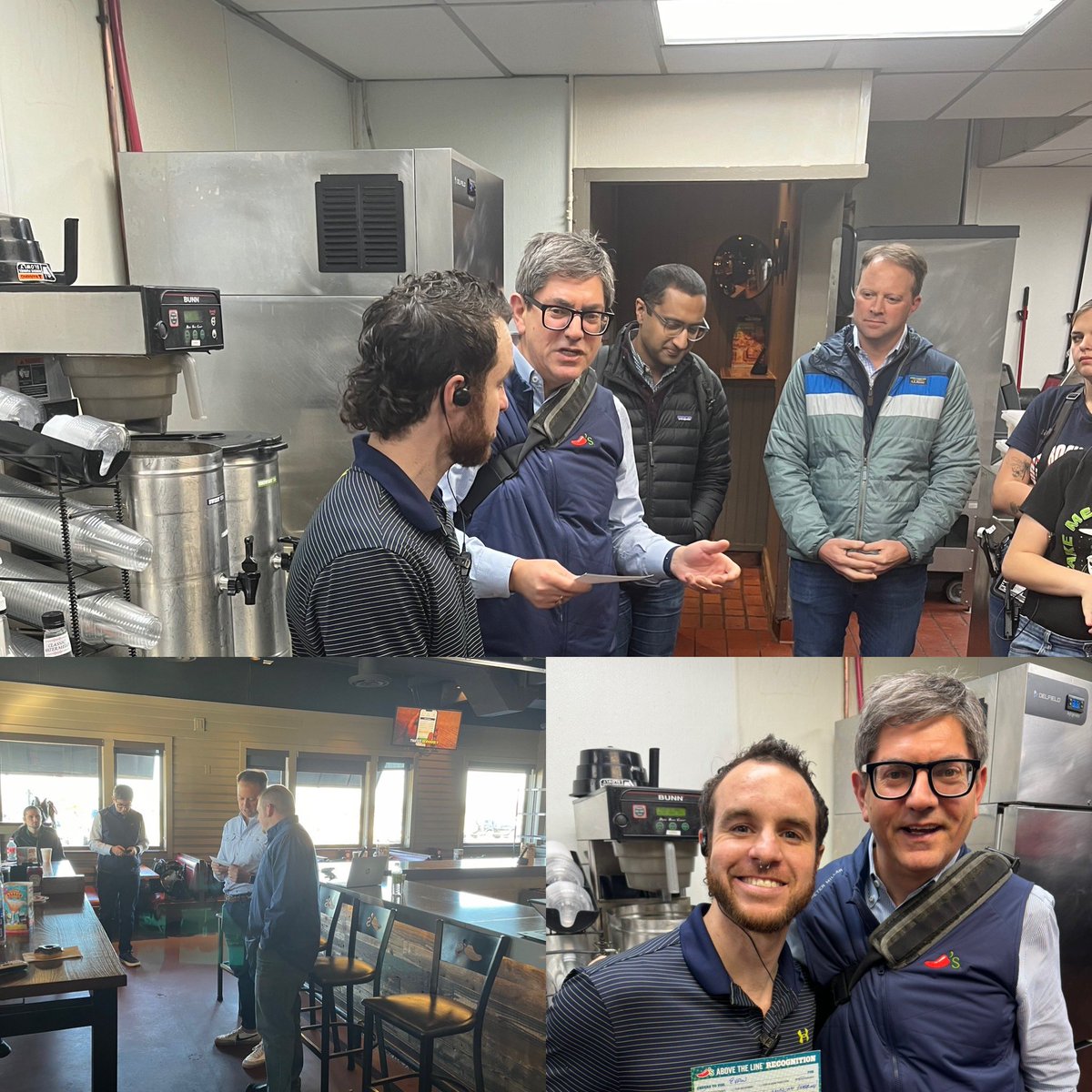 Josh Neufeld (@neufeldjosh1) on Twitter photo What a great 2 days <a href="/Chilis/">Chili's Grill & Bar</a> in OKC with <a href="/kdhochman/">Kevin Hochman</a>, George, James and Alex. Our GMs and their teams are motivated to staff up and stock up to continue growing the business! #nofinishline What a great 2 days <a href="/Chilis/">Chili's Grill & Bar</a> in OKC with <a href="/kdhochman/">Kevin Hochman</a>, George, James and Alex. Our GMs and their teams are motivated to staff up and stock up to continue growing the business! #nofinishline