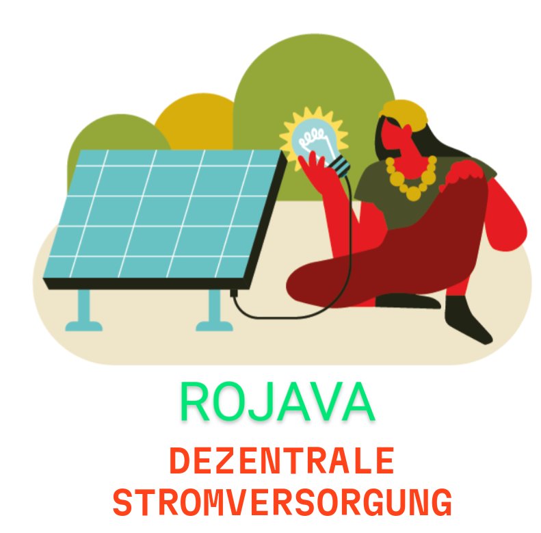 solardarity-rojava.org

Die Türkei will mit ihren Angriffen auf die zivile Infrastruktur das Leben in Rojava unmöglich machen.
 Unterstützt die Selbstverwaltung beim Aufbau einer unabhängigen Stromversorgung! Spendet für Solaranlagen!