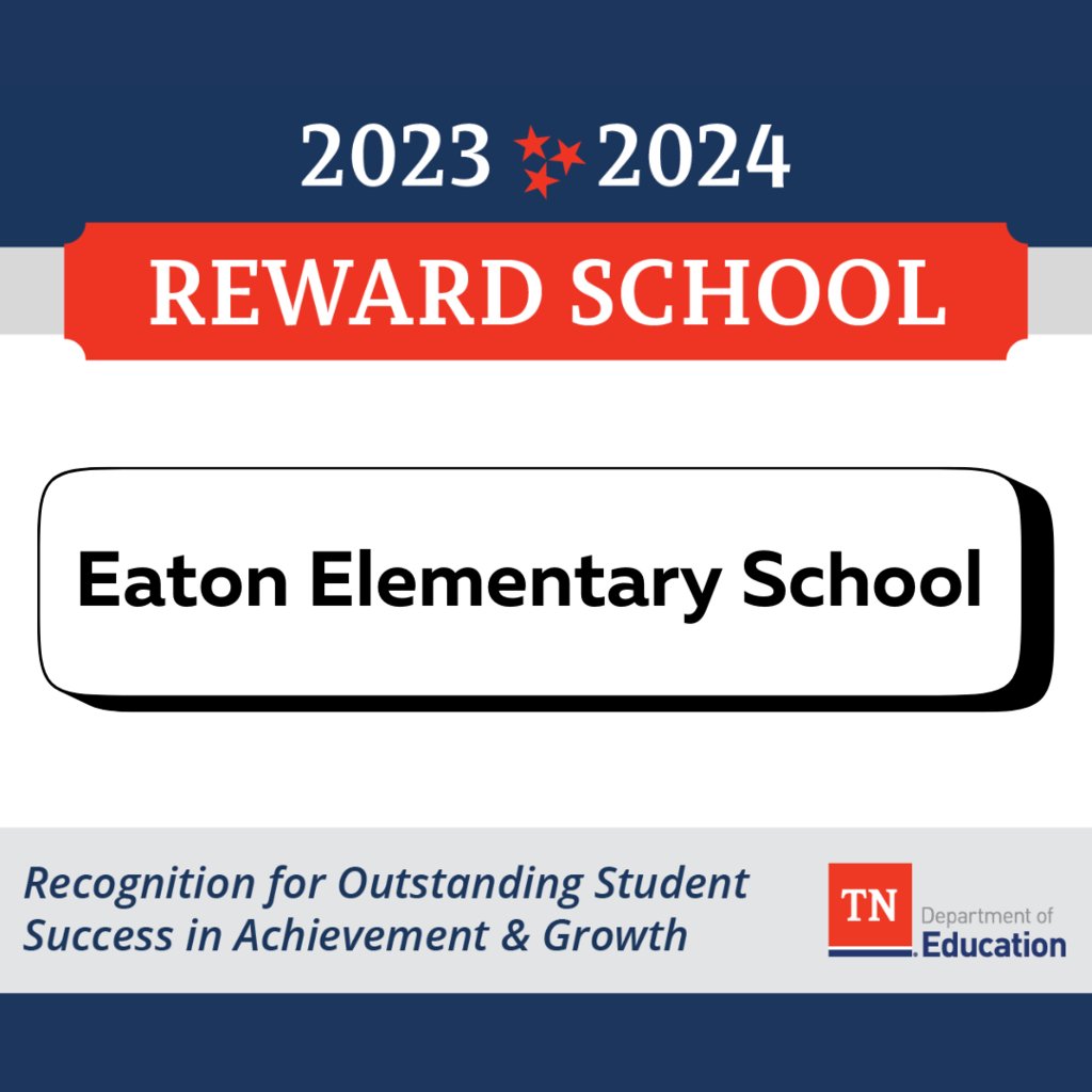 Congratulations to Eaton Elementary School for being named a TDOE Reward School! #loudoncountyachieves