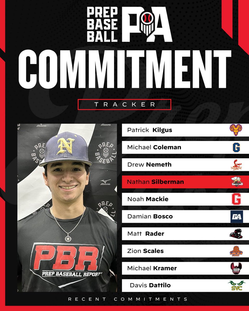 PrepBaseballPA's tweet photo. Commitment Tracker 📝

Please congratulate 👏 these recent college commits across the Keystone State!

📷 2025 MIF Nathan Silberman (Norwin) ➡️ Seton Hill University

2025 Event Schedule
🔗: https://t.co/MmvXkWSHdw

Let us help you, help yourself. #committed #beseen https://t.co/ajXygjdcN4