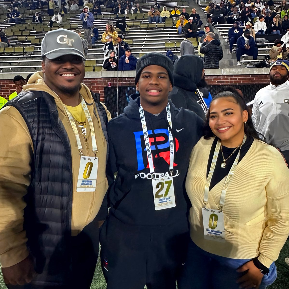 D1_Renzo27's tweet image. What an incredible game day visit @GeorgiaTech last night! ππ Thrilled to witness an awesome win. Congrats on capping off an undefeated home season. Thanks again for the invite Coach @corypeoples @coacherrinjoe.
I really enjoyed getting a chance to chat with you @WScissumβ¦