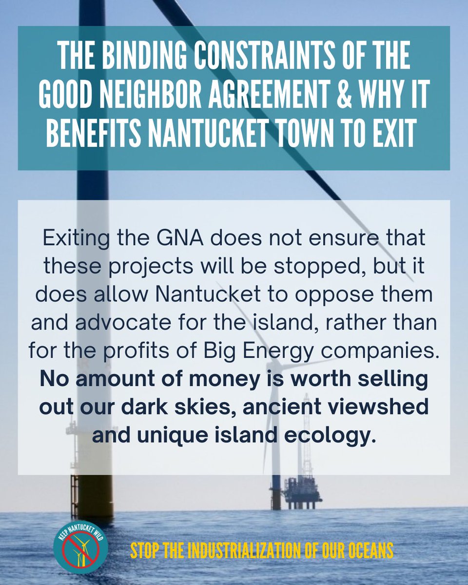 nantucketwild's tweet photo. SW I P E for a brief synopsis of the Good Neighbor Agreement &amp; the power to advocate for the island the town will reclaim by withdrawing 🌊 Nantucket is a National Historic Landmark. No amount of money is worth selling out for. #keepnantucketwild @ack4whales https://t.co/q2TWblIy6R