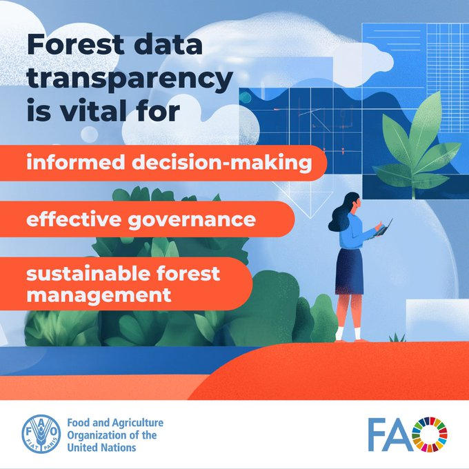 UNBiodiversity's tweet image. 📊#ForestData transparency is vital for:

💡 informed decision-making
⚖️ effective governance
🌳sustainable forest management 

@FAOClimate #Together4Transparency

via @FAOForestry