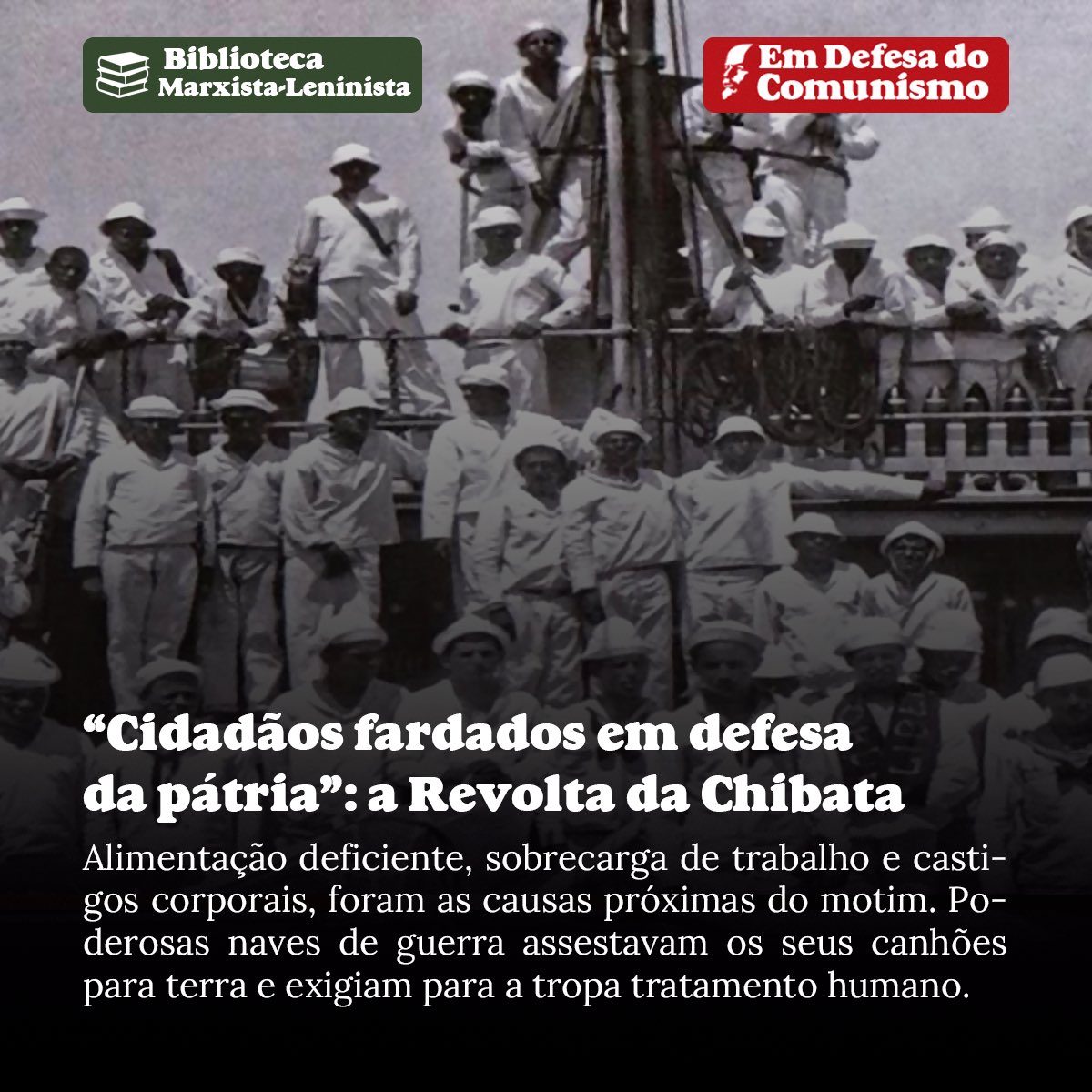 📖BIBLIOTECA MARXISTA-LENINISTA | “Dentro da sistemática eleitoral brasileira, as condições de vitória do candidato da oposição eram nulas. Hermes foi reconhecido como vencedor. Mal se empossara, porém, e rebentou a rebelião dos marinheiros.”